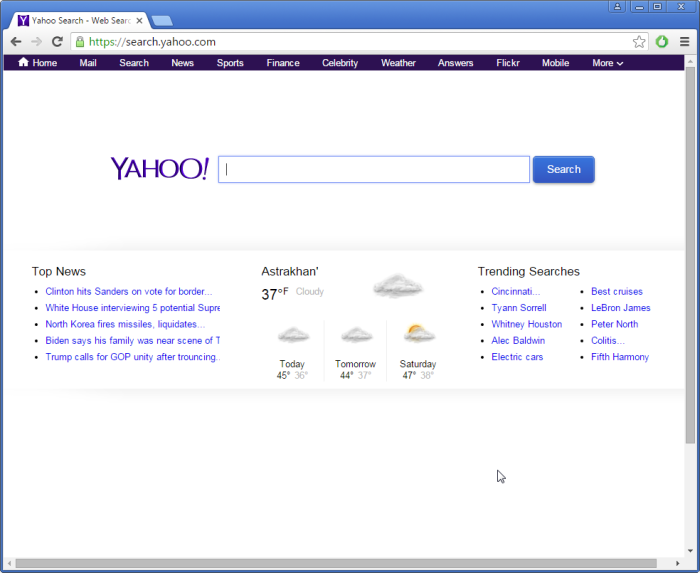 search.yahoo.com page