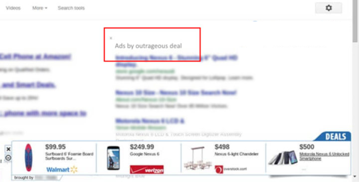 Outrageous Deal ads