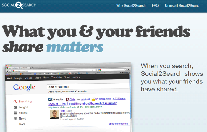 Social2Search download page