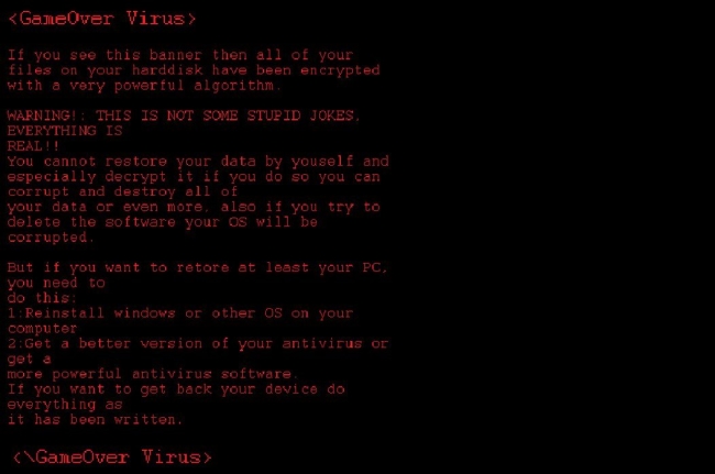 GameOver ransomware
