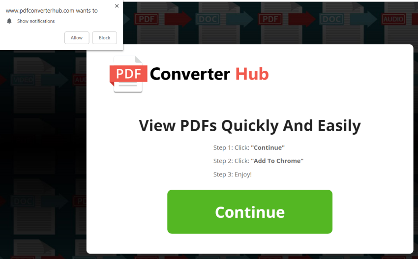 Delete http://Pdfconverter hub/ virus from Mac
