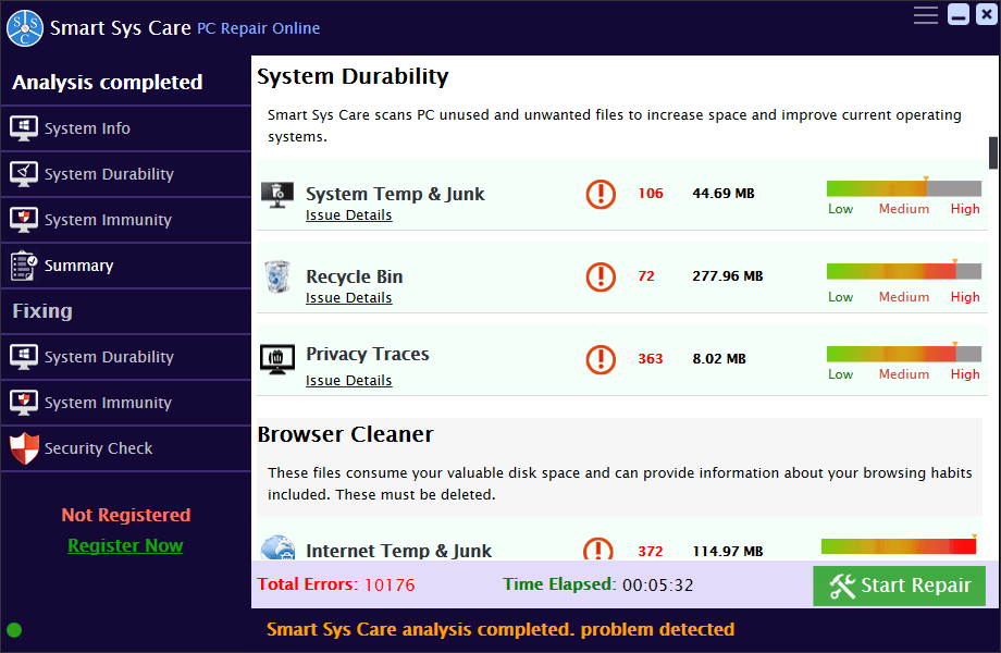 Smart Sys Care GUI