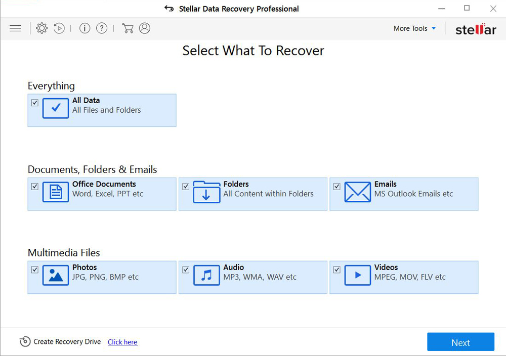 stellar data recovery tool